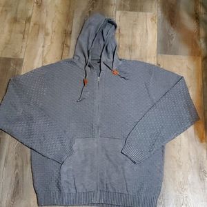 Mens lightweight zip up sweater